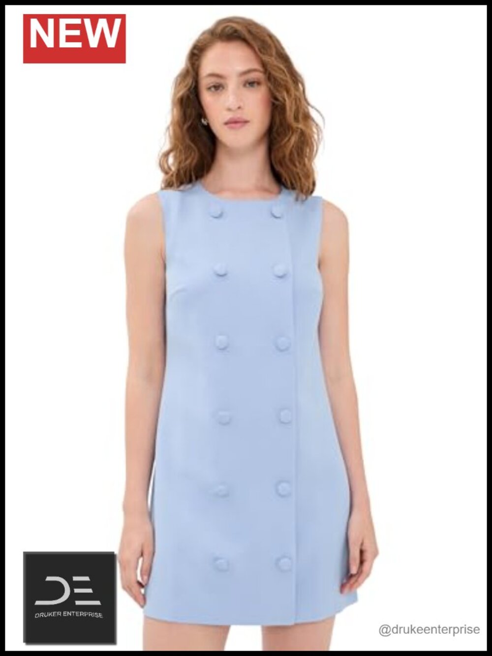 Women's Casual A-Line Mini Dress Sleeveless Boat Neck